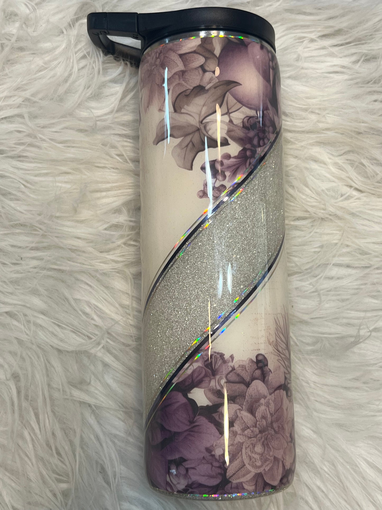 Vintage purple flower