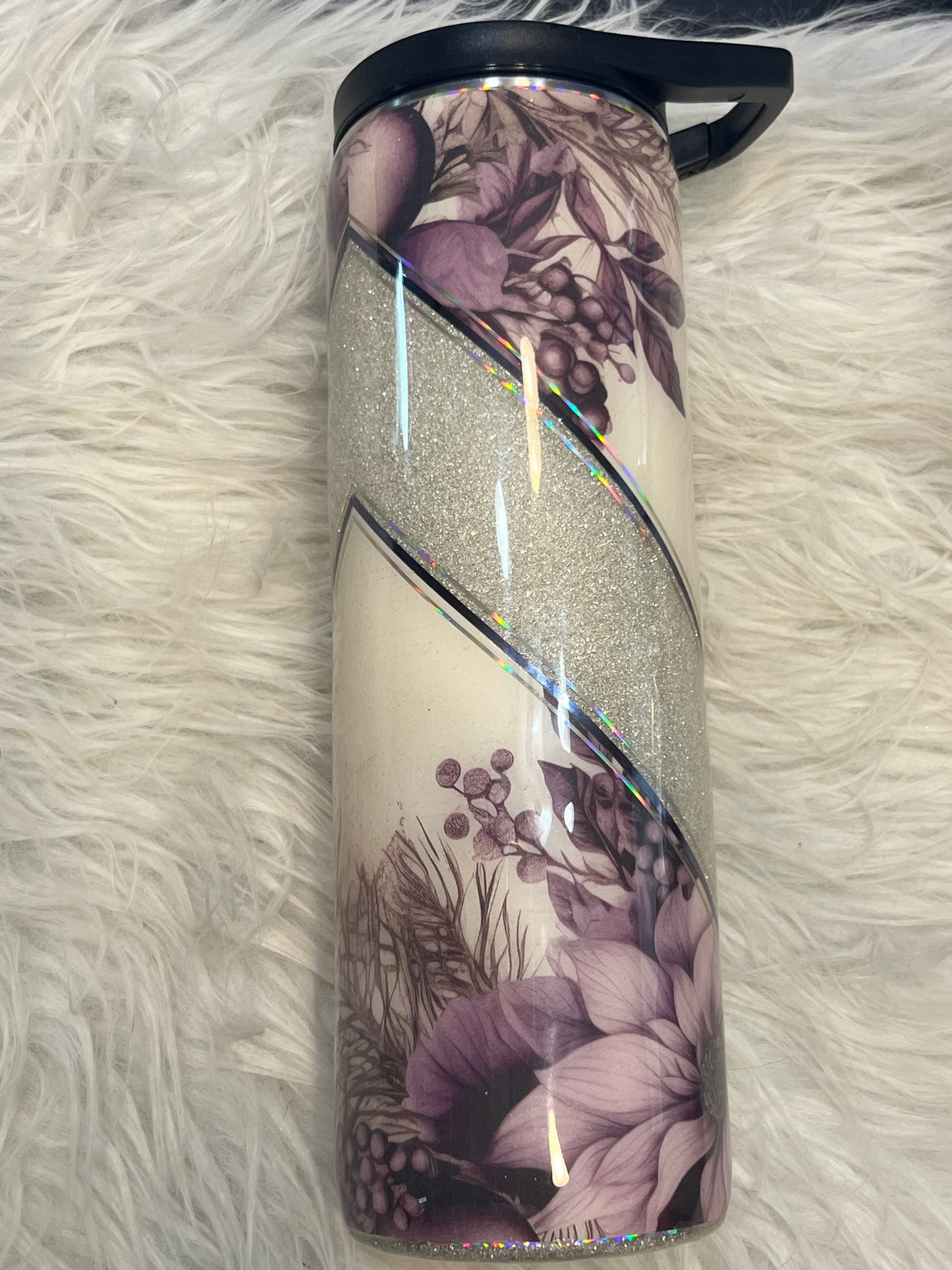 Vintage purple flower