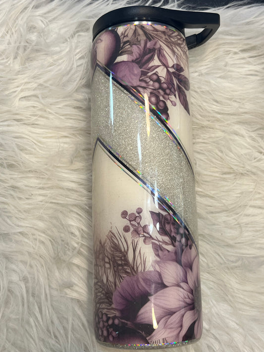 Vintage purple flower