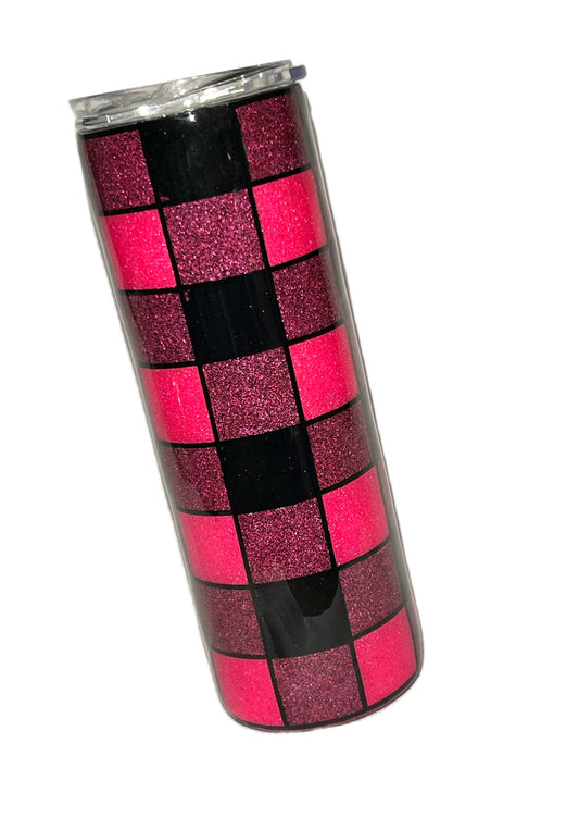 Plaid glitter template