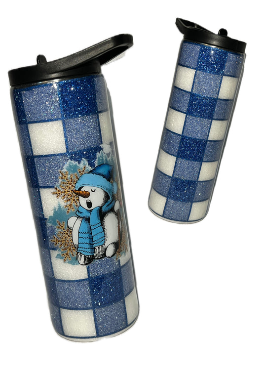 Plaid glitter template