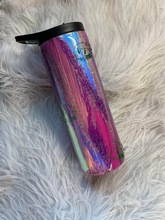 20 oz pink holo